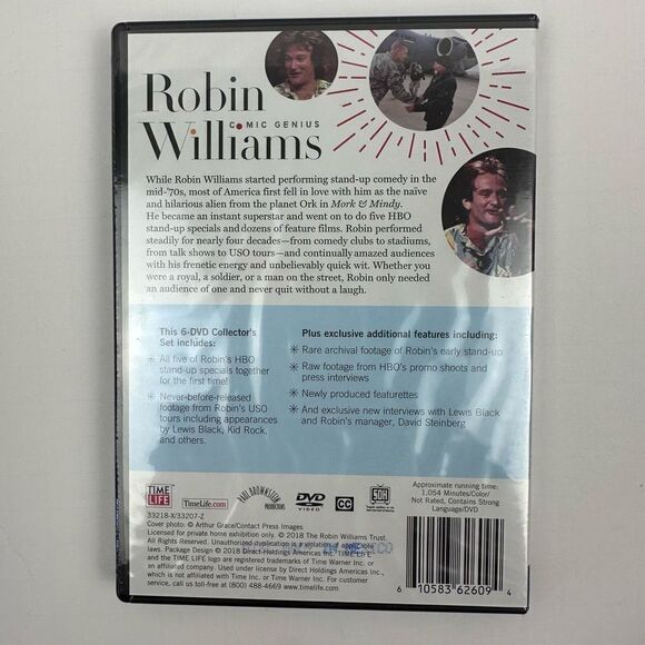 Robin Williams Comic Genius Volume 1 HBO Time Life Very Good - Picture 2 of 4
